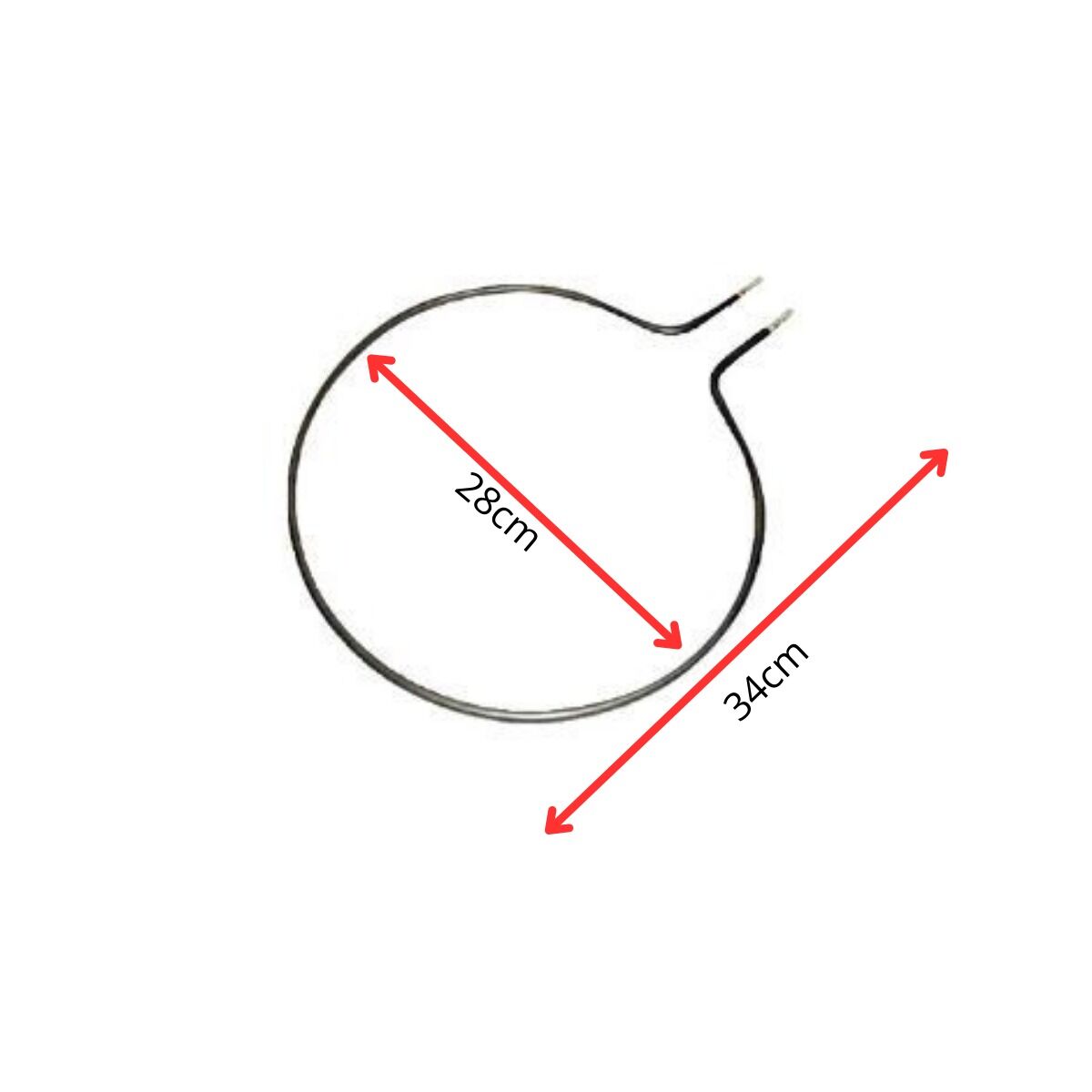 Fırın Rezistansı Daire tip 220 Volt 550 watt