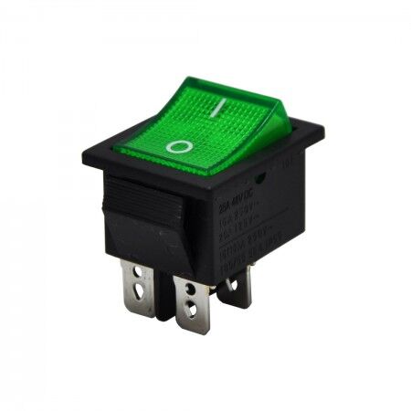 Geniş Işıklı Anahtar Yeşil 16 Amper